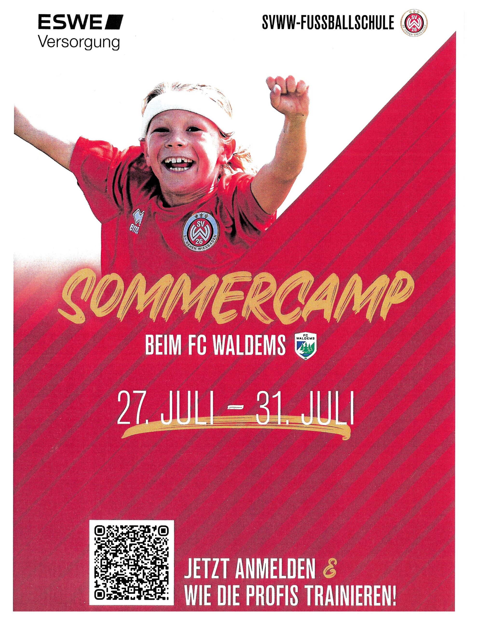 SVWW-Fußballschule 2026 – Sommercamp beim FC Waldems vom 27. Juli 2026 bis 31. Juli 2026