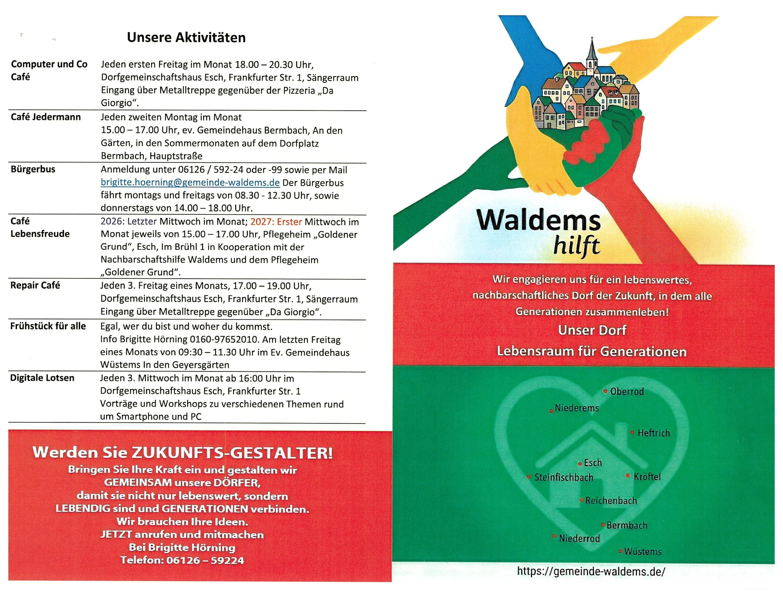Waldems hilft …
